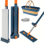 Mopa Giratoria SpinClean™  Exprimible 🌟 + Balde Plegable🪣 + 1 Repuesto de Regalo🎁