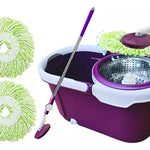 Mopa Giratoria Auto Exprimible🧹 + Balde 🪣 + Mopa de Repuesto 🎁