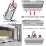 Mopa Giratoria SpinClean™  Exprimible 🌟 + Balde Plegable🪣 + 1 Repuesto de Regalo🎁