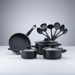 Juego de Ollas 🍳 Antiadherentes de 13 Pcs 👨‍🍳 +  6 Utensilios de Cocina de REGALO🎁