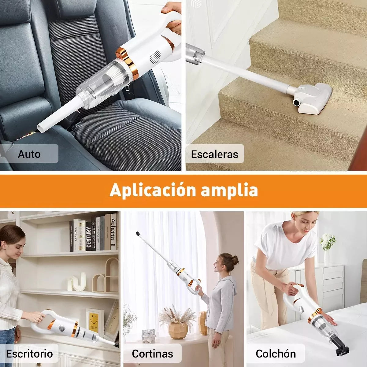 Aspiradora 3 en 1 ✨ Inalambrica 🔋 SmartVacuum