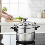 OLLA DE PRESIÓN PREMIUM DE ACERO INOXIDABLE 🔥 - Convierte horas de cocina en minutos.