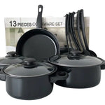 Juego de Ollas 🍳 Antiadherentes de 13 Pcs 👨‍🍳 +  6 Utensilios de Cocina de REGALO🎁