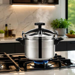OLLA DE PRESIÓN PREMIUM DE ACERO INOXIDABLE 🔥 - Convierte horas de cocina en minutos.