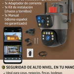 📷 CAMARA  DE SEGURIDAD 🚨 PTZ DE DOBLE LENTE + IA 🛜 - 50% DE DESCUENTO