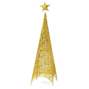 Árbol Pino Navidad 🎄Glitter Triangular Con Luces LED🎅