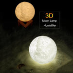 Humificador Lampara de Aromaterapia 3D con base de madera