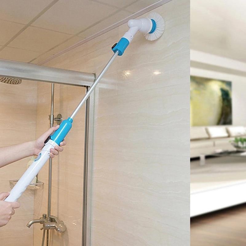 Cepillo de limpieza eléctrico, fregador de baño multiusos, limpieza de  ventanas del hogar Blanco perfecl cepillo electrico